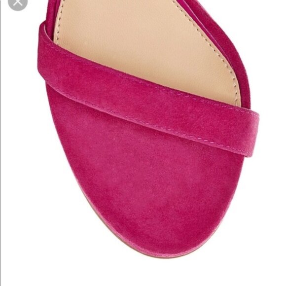 Brian Atwood Tosca High Heels Open toe Tassel Ankle Strap Stiletto Pumps Pink - Picture 8 of 13